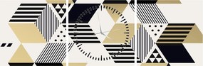 Kép - Geometriai formák N⁰1 (órával) (90x30 cm)