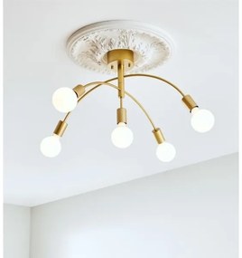 Markslöjd 108285 - Felületre szerelhető csillár CYGNUS 5xE27/40W/230V arany