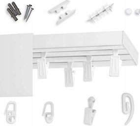 Mennyezeti függönykarnis Tripla árnyékolóval Mennyezeti sín árnyékolóval 9 CM 160