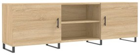 sonoma tölgyszínű szerelt fa TV-szekrény 150x30x50 cm