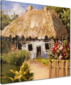 Vászonkép 40x40 Nyaralás a nagypapánál