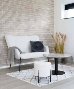 Alford puff, teddy puff, fehér, fekete lábakkal