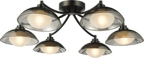 Dar Lighting modern mennyezeti lámpa kadience fekete füstös darkad0622