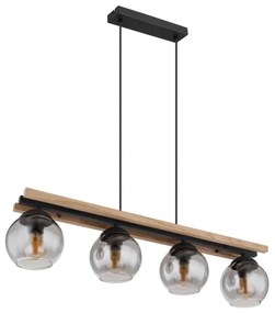 Globo 15569-4HW - Csillár zsinóron CONNI 4xE27/25W/230V