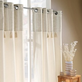 Natúr színű függöny 140x240 cm Island – douceur d'intérieur