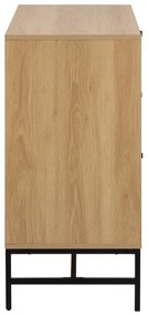 OLIVIA fiókos komód, tölgy
