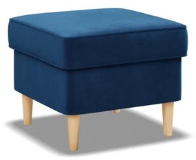 Uszak lábtartó, bársony, kék