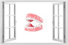 Poszterek 120x80 Állkapocs a dolgozószobába Fogak