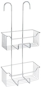 WENKO 24758100 - MILO zuhanypolc 25x55 cm ezüst/átlátszó