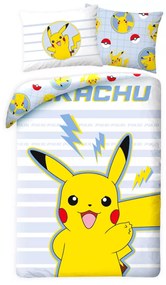 Pokémon Thunderbolt ágyneműhuzat 140×200cm, 70×90 cm