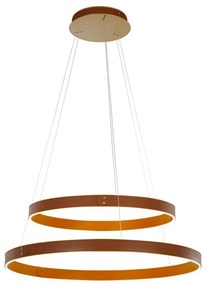 ITALUX PND-270160-2A-GD MANEZIA Modern Led Függesztett Lámpa Barna LED IP20
