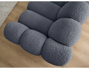 Sötétszürke buklé kanapé 232 cm Hippolyte – Bobochic Paris