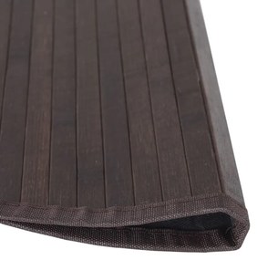 kerek sötétbarna bambusz szőnyeg 60 cm