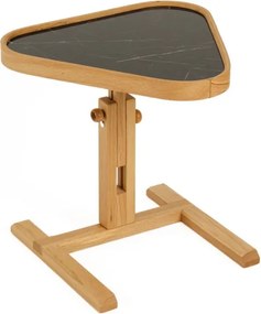 Opus Ucgen 46 - Oak, Black Marble