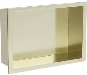 Mexen X-Wall-R fürdőszoba süllyesztett polc kerettel 30 x 20 cm, Arany - 1950302010