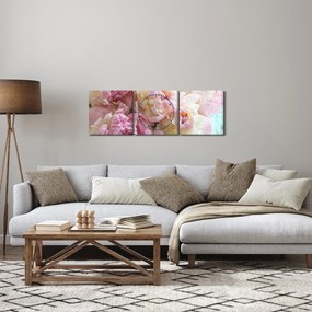 Kép - Bazsarózsa (órával) (90x30 cm)