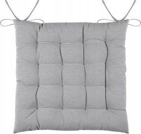 Duo székpárna 38x38 cm szürke pamut steppelt ülőpárna