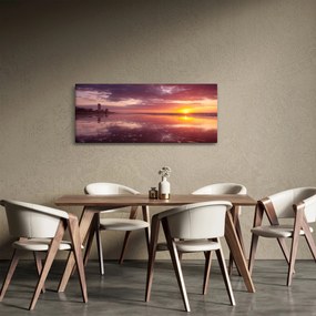 Kép - Strand naplementében (120x50 cm)