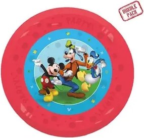 Disney Mickey Rock the House micro prémium műanyag lapostányér 4 db-os szett 21 cm