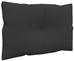 3 db fekete szövet raklappárna