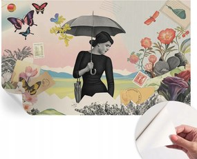 Fotótapéta Öntapadós Dekoratív tapéta Romantikus kollázs 416x254 cm