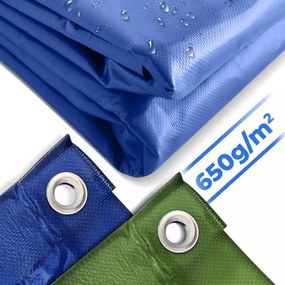 JAGO Takaróponyva 2 x 3 m LKW Kék 650 g/m²