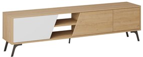 TV szekrény Fiona - Oak, White