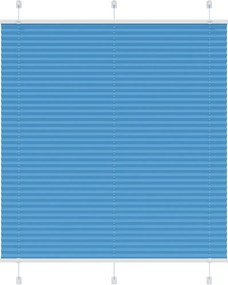 vidaXL pliszírozott redőny kék 120x100 cm szövetszélesség 119,4 cm