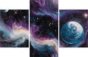 Kép - Festett univerzum (90x60 cm)