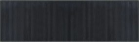vidaXL négyszögletű fekete bambusz szőnyeg 60 x 200 cm