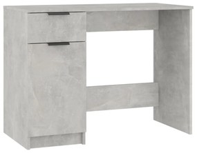 betonszürke színű szerelt fa íróasztal 100 x 50 x 75 cm