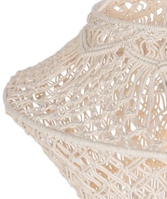 Makramé lámpabúra természetes 90 cm