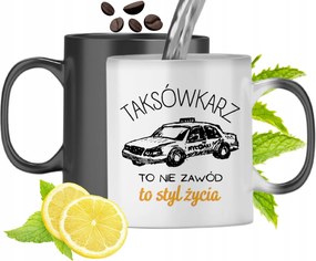 Mágikus Bögre Taxisofőrnek Színváltós, fényképes nyomattal