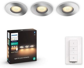 Philips - 3x LED fürdőszobai lámpa 1xGU10/5W/230V IP44 + távirányító