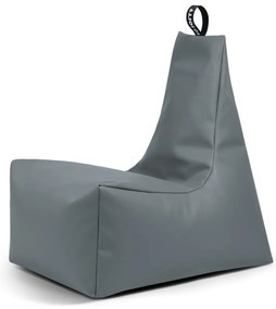 Szürke bőrutánzat gyerek babzsákfotel Icy M – So Soft?