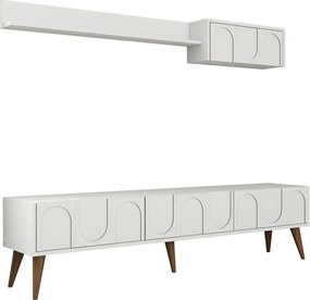 Lyon 2 - White, Walnut
