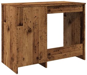 antik fa színű szerelt fa íróasztal 100 x 50 x 76 cm