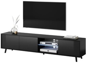 Tv szekrény/asztal Gal (világítással) (fekete). 1098633