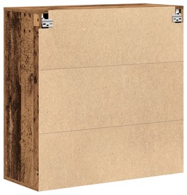 Fali Szekrény Régi Fa 80x33x80 cm Műszakilag Kidolgozott Fa