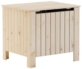 RANA tömör fenyőfa tárolóláda fedéllel 60 x 49 x 54 cm