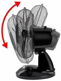 Clatronic VL 3601 asztali ventilátor, 23 cm,fekete