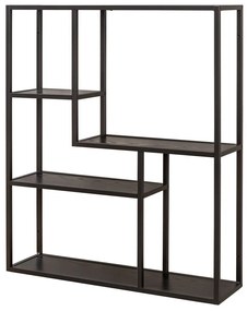 Design fali polc Maille 91 cm fekete kőris