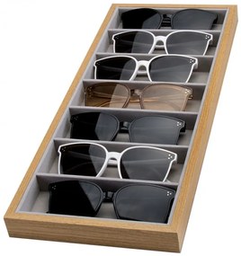 Tároló 7 rekesszel szemüvegre vagy egyéb kiegészítőkre
