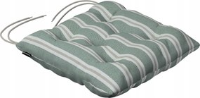 Jacek székpárna 38x38 zöld-bézs csíkos
