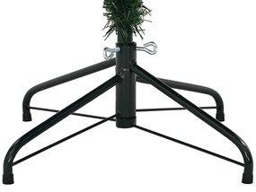 Mű karácsonyfa állvánnyal Zöld 210 cm PVC, PE és acél