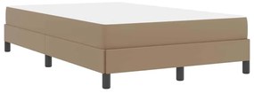 Ágy matracmal Cappuccino 120 x 200 cm Műbőr