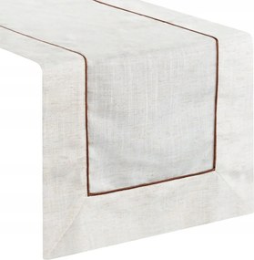 Dekorációs futópad NATU-9 40x180 Eurofirany natúr, barna szegéllyel