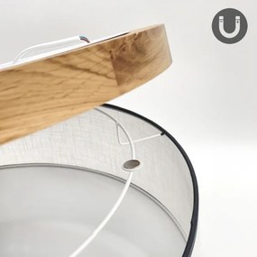 Brilagi - LED Mennyezeti lámpa BELLADONNA 3xE27/15W/230V átm. 50 cm fehér/tölgy