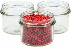 24x Üveg Tároló 235 ml Befőttesüveg Egyszerű Gyertya lekvár tégely