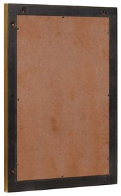 Fürdőszobai tükör tükörrel Fekete és Arany 50 x 2.5 x 70 cm